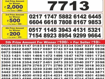 Dear Lottery Chart 2024