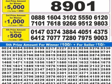 Dear Lottery Chart 2024