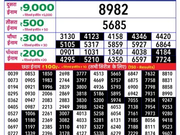 Dear Lottery Chart 2024