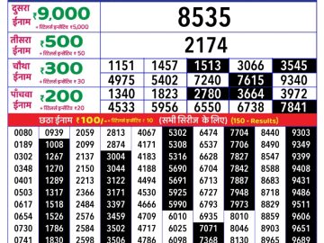 Dear Lottery Chart 2024