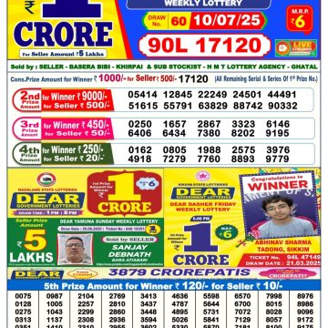 Dear Lottery Chart 2024