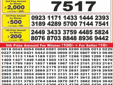 Dear Lottery Chart 2024