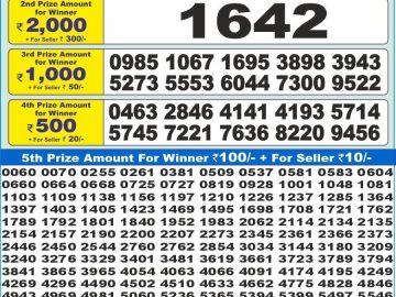 Dear Lottery Chart 2024