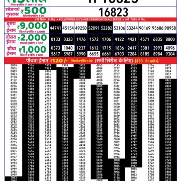Dear Lottery Chart 2024
