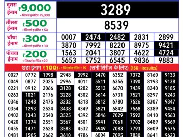 Dear Lottery Chart 2024