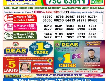 Dear Lottery Chart 2024