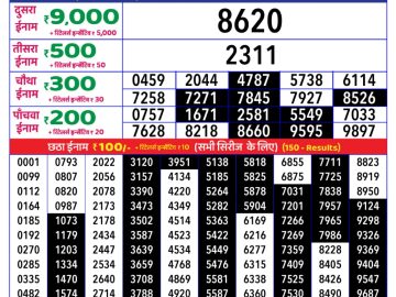 Dear Lottery Chart 2024