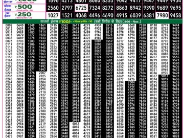 Dear Lottery Chart 2024