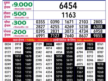 Dear Lottery Chart 2024