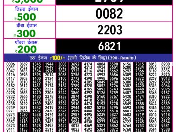 Dear Lottery Chart 2024