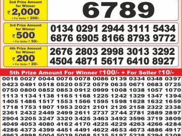 Dear Lottery Chart 2024