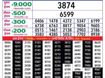 Dear Lottery Chart 2024