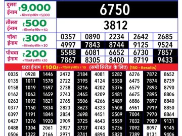 Dear Lottery Chart 2024