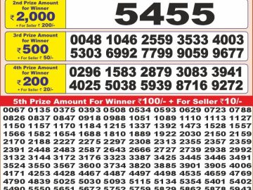 Dear Lottery Chart 2024