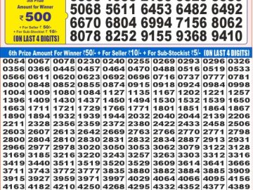 Dear Lottery Chart 2024