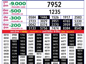 Dear Lottery Chart 2024