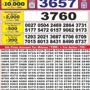 Dear Lottery Chart 2024
