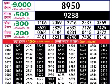Dear Lottery Chart 2024