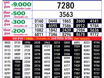 Dear Lottery Chart 2024