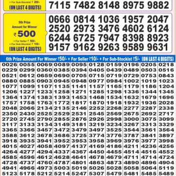 Dear Lottery Chart 2024