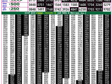 Dear Lottery Chart 2024