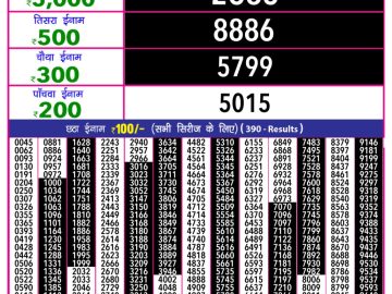 Dear Lottery Chart 2024