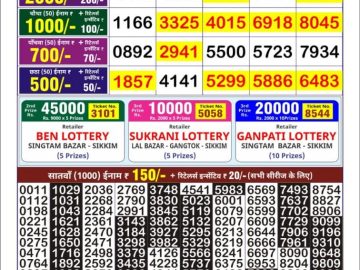 Dear Lottery Chart 2024