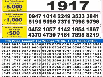 Dear Lottery Chart 2024