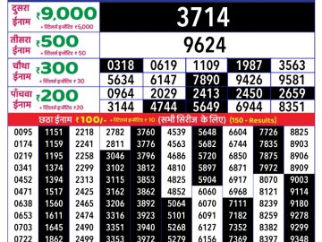 Dear Lottery Chart 2024