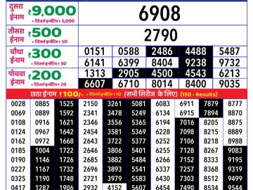 Dear Lottery Chart 2024