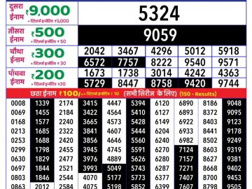 Dear Lottery Chart 2024