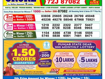 Dear Lottery Chart 2024