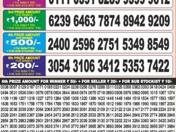 Dear Lottery Chart 2024