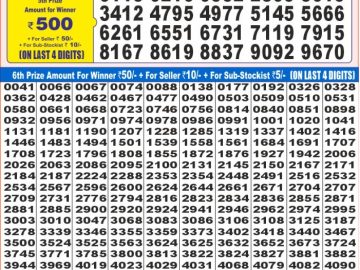 Dear Lottery Chart 2024