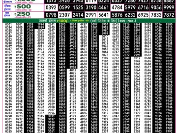 Dear Lottery Chart 2024