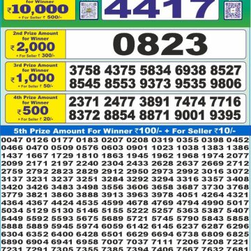 Dear Lottery Chart 2024