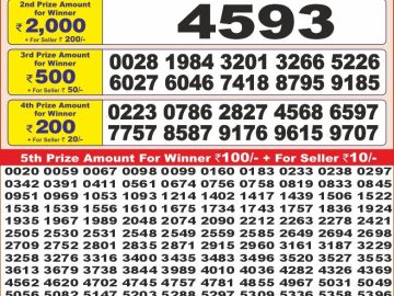 Dear Lottery Chart 2024