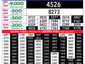 Dear Lottery Chart 2024