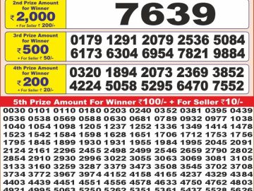 Dear Lottery Chart 2024