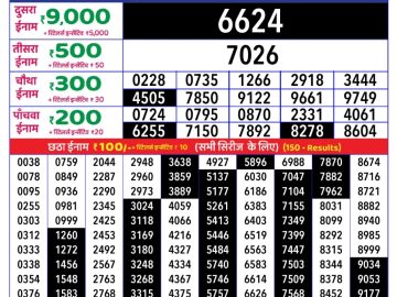 Dear Lottery Chart 2024