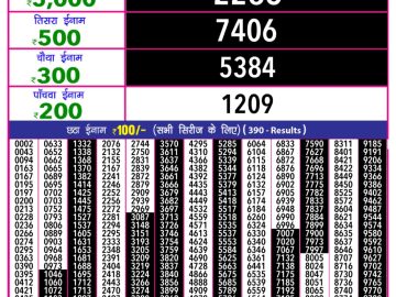 Dear Lottery Chart 2024