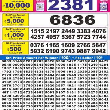 Dear Lottery Chart 2024