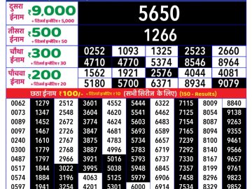 Dear Lottery Chart 2024