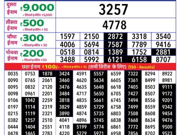 Dear Lottery Chart 2024