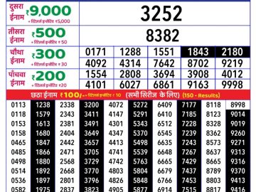 Dear Lottery Chart 2024