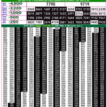 Dear Lottery Chart 2024