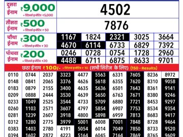 Dear Lottery Chart 2024