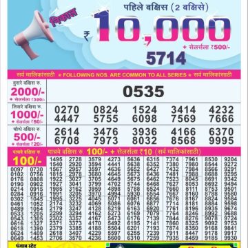 Dear Lottery Chart 2024