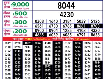Dear Lottery Chart 2024