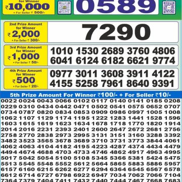 Dear Lottery Chart 2024